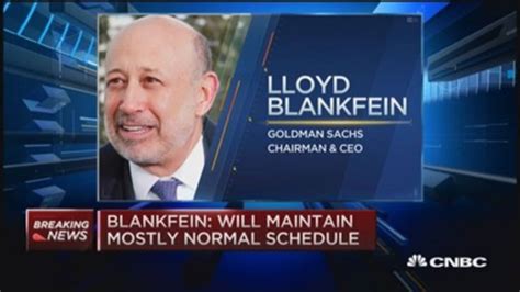 Lloyd Blankfein discloses Lymphoma diagnosis