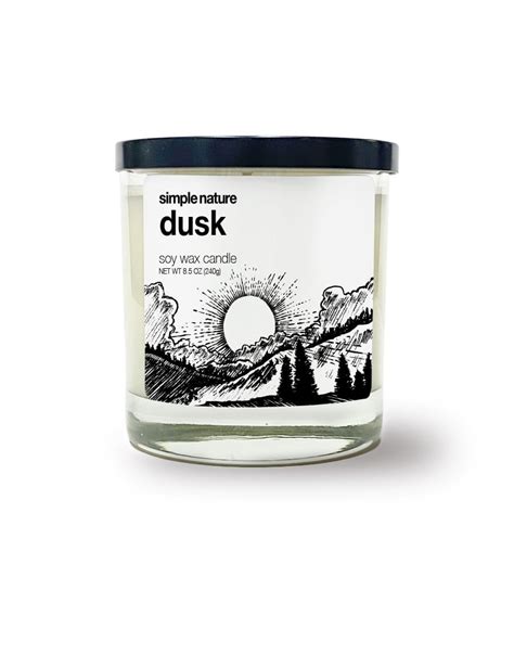 Dusk Soy Wax Candle — simple nature candles