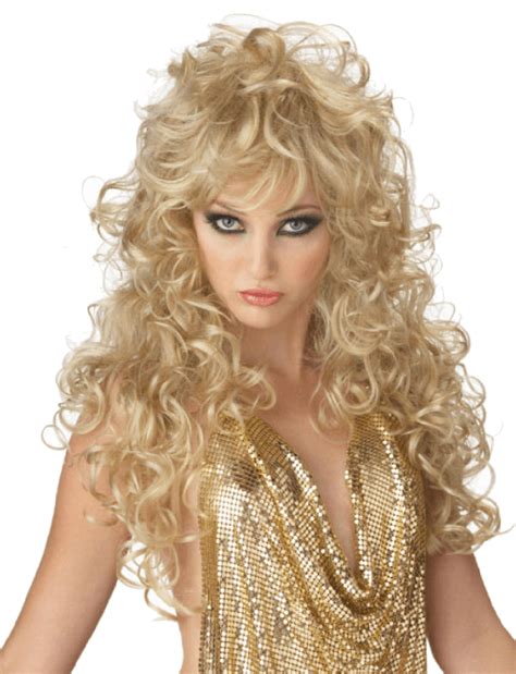 Ladies Long Blonde 80s Fancy Dress Wig | Fancy dress wigs, Halloween ...