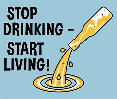 "Stop Drinking – Start Living! (No Alcohol)" Photographic Print by ...