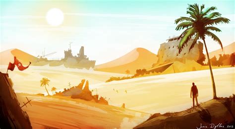 Desert Wasteland - Environment Concept Art by BlazeXXL.deviantart.com on @DeviantArt | Landscape ...