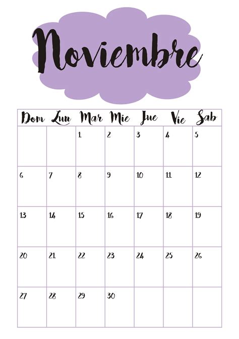 Calendario 11 Noviembre ☼ | Calendario para escribir, Calendario tumblr, Noviembre calendario