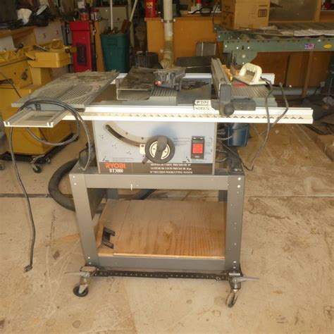 Lot #204 - Ryobi BT3000 Table Saw With Router, on Stand with ...