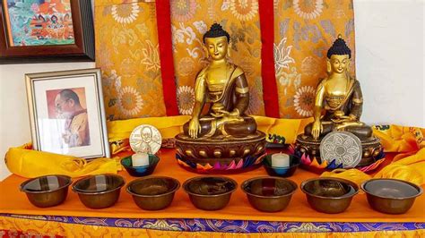 Tibetan Water Offering Bowls | Buddha art, Offering bowls, Buddhist altar