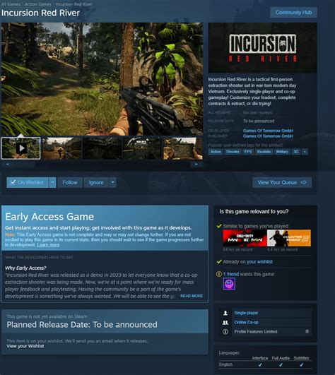 Incursion Red River add it to your Wishlist on steam and head over and join there discord https ...