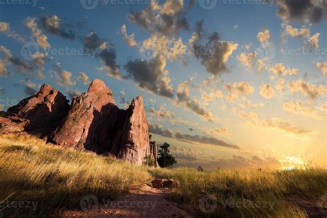 Sunrise on Red Rocks Trail 776543 Stock Photo at Vecteezy