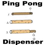 Make a Table Tennis Ping Pong Balls Holder and Dispenser - Kids Crafts & Activities