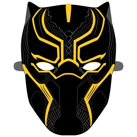 Black Panther Mask Template | Free Printable Papercraft Templates