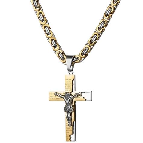 Gold Jesus Cross Necklace | Lord's Guidance