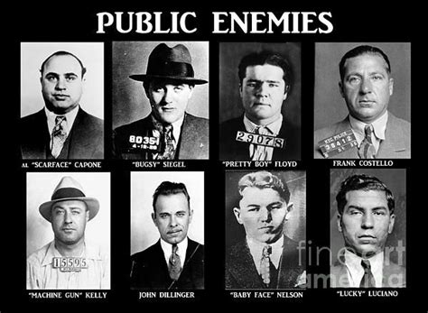 Original Gangsters - Public Enemies Print by Paul Ward