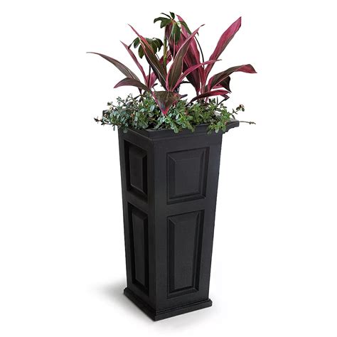 Mayne Nantucket Tall Planter in Black | The Home Depot Canada