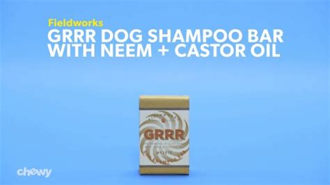 Discontinued - FIELDWORKS GRRR Dog Shampoo Bar with Neem & Castor Oil, 5.75-oz - Chewy.com