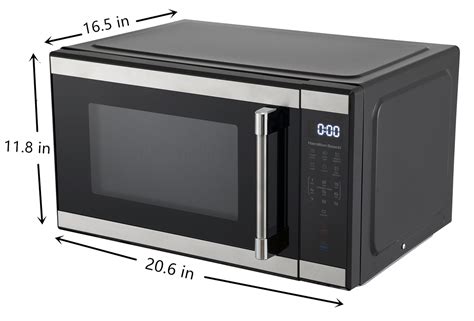 Buy Hamilton Beach 1.1 Cu. ft. 1000 W Mid Size Microwave Oven, 1000W, Stainless Steel Online at ...