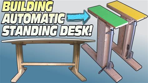 How To BUILD a Standing Desk | Building Convertible Electric ...