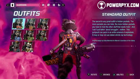 Guardians of the Galaxy All Outfits Showcase