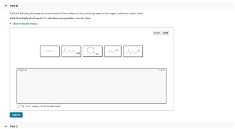 Solved Part A Sort the following line-angle structures based | Chegg.com