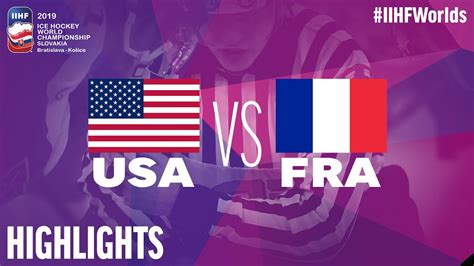 USA vs. France | Highlights | 2019 IIHF Ice Hockey World Championship - YouTube