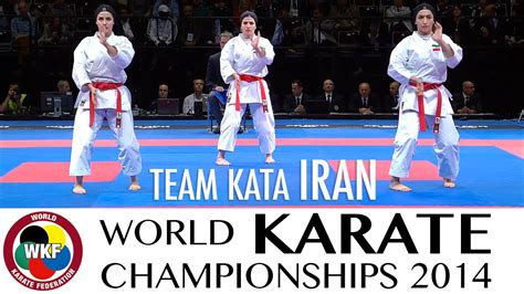 Team Kata IRAN. Kata Unsu. 2014 World Karate Championships. - YouTube