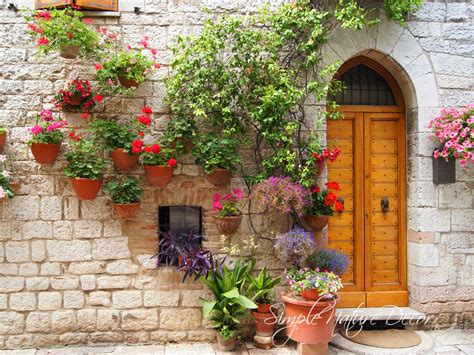 TUSCANY LOOK: HANGING FLOWER POTS - Simple Nature Decor