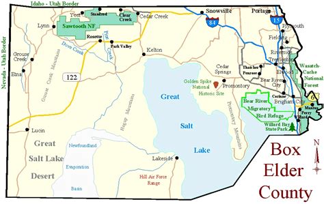 Box Elder County Map