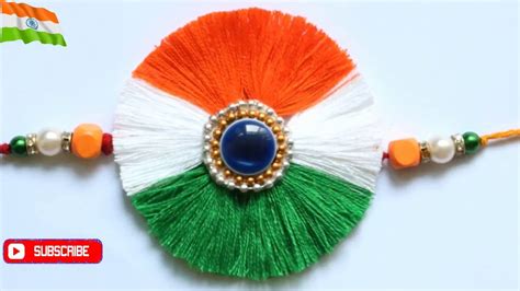 DIY Indian tricolor rakhi |Rakhi for kids|Anchor Thread Rakhi |Rakhi ...