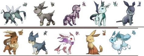 All Eevee Evolutions Cute eevee evolutions eevee artists on tumblr pokemon character shiny ...