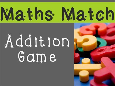 Maths Matching Game: Addition | Teaching Resources