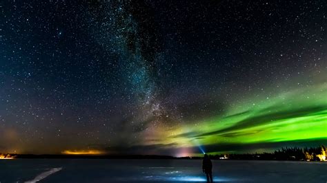 🔥 Download Milky Way And Northern Lights WqHD by @jacobcopeland | Northern Lights 4K Wallpapers ...