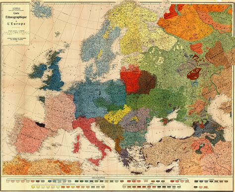 Euro Korosten: Ethnographic map of Europe in 1918 year