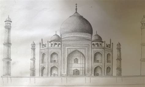 Pencil Sketch Of Taj Mahal Images & Pictures - Becuo