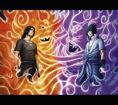 MCAshe on Instagram: “Susanoo, Itachi and Sasuke fanart finished 😃👌🔥 ...