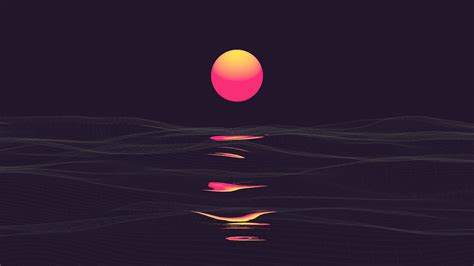 3840x2160 Retrowave Sunrise Reflection Clear Sky 4k 4K ,HD 4k ...