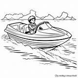 Speed Boat Coloring Pages  Free & Printable sketch template