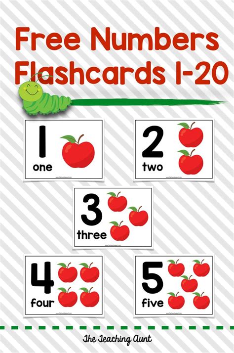 Numbers Flashcards 1-20 | The Teaching Aunt