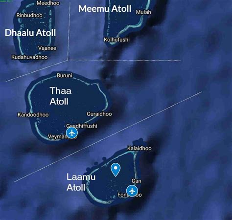 Laamu Atoll Map Geography and Location - Travel to Maldives