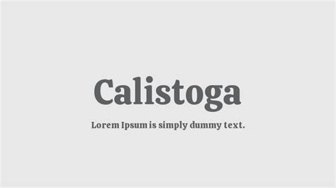 Calistoga Font Family : Download Free for Desktop & Webfont