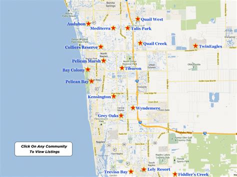 Map Of Naples Florida Neighborhoods | Printable Maps