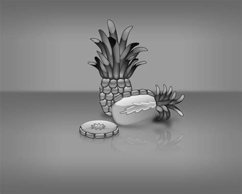 Pineapple Black Templates for Powerpoint Presentations, Pineapple Black PPT template, Pineapple ...