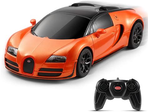 Buy SainSmart Jr. x Rastar Bugatti Toy Car 1:24 Remote Control Bugatti Veyron Chiron Race Car ...