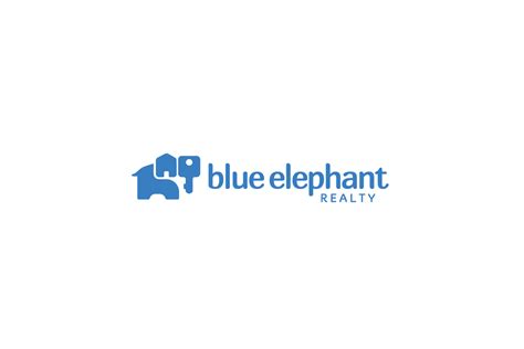 Blue Elephant Realty Logo Design – Logo Cowboy