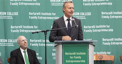 Dedicating Babson's Bertarelli Institute for Family Entrepreneurship