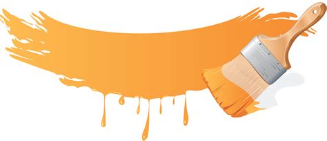 Painting logo, Orange paint, Painting