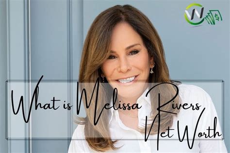 What is Melissa Rivers Net Worth April 2024 | WCnetworth