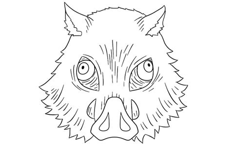 Inosuke Mask coloring page - Download, Print or Color Online for Free