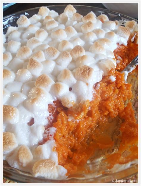 Mashed Sweet Potatoes with Marshmallows - Jam Hands