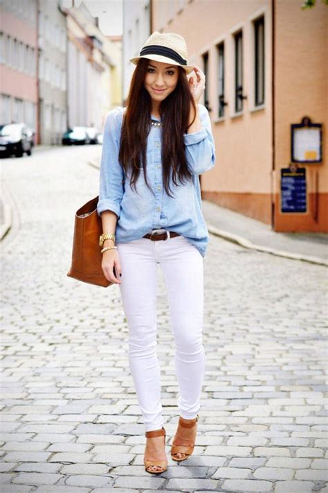 20 Stylish Outfit Ideas with Denim Shirt - Style Motivation | Casual ...