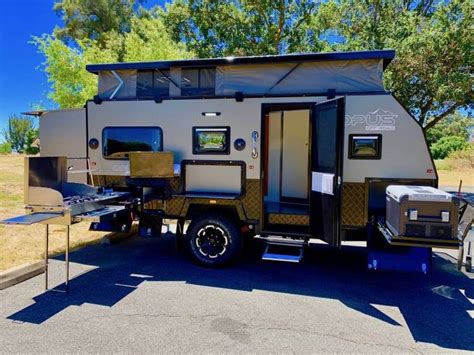 Go Off Road With the OPUS OP 15 Hybrid Caravan | GearJunkie in 2020 | Off road trailer, Camper ...