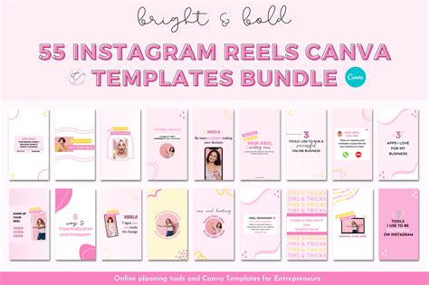 Instagram Reels Cover Template Canva Graphic by catecreates1 · Creative Fabrica