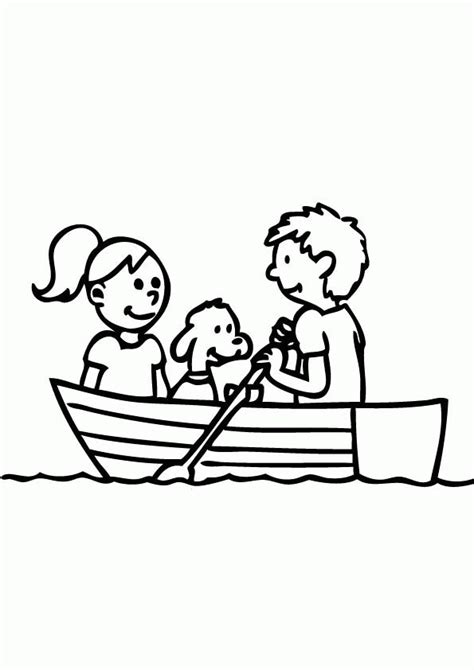 Row Row Row Your Boat Coloring Page - Coloring Home