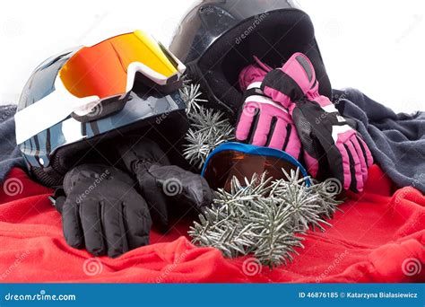 Winter sports equipment stock image. Image of fashion - 46876185